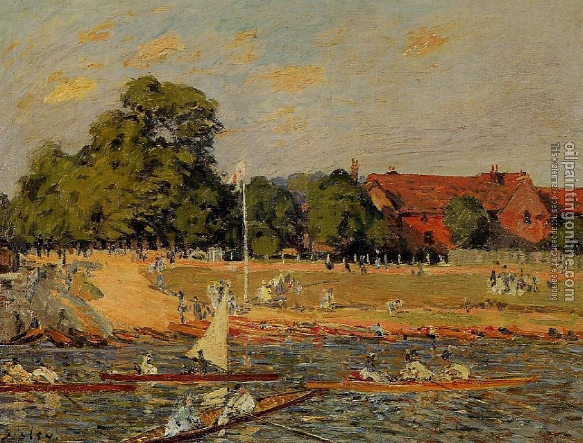 Sisley, Alfred - Regatta at Hampton Court